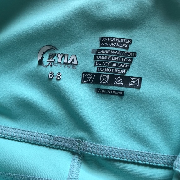 COPY - Zyia Active Turquoise Zipper Pocket LnT - Picture 5 of 9